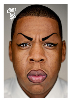 cholafied:  Jay Z aka Chola HOVA - Kim K Sit Yo @ss Down