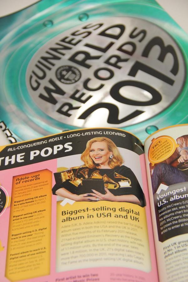 delly-cat:  adele-theoneandonly:   Adele has 5 Guinness World Records in the new