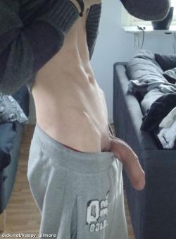 hungdudes:  Huge Swedish guy from dick.net, he has a big one, but jesus does the guy need to eat a sandwich. Far too bony. Noone’s asking for someone to become a fatass, but this guy is pushing towards anorexia.      