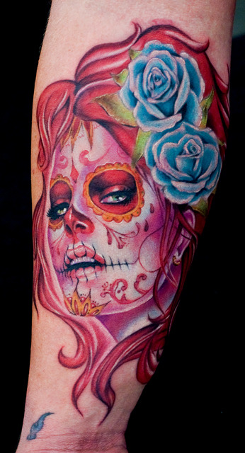 Porn cecilporterstudios:  day of dead girl tattoo photos