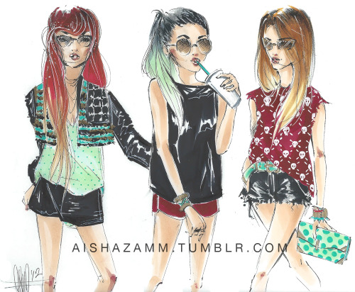 aishazamm:  In honor of the start of Fashion Week.  