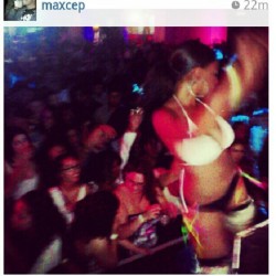 chaziedoll:  Last night ya girl did that. #slightwork #gogodancer  (Taken with Instagram)