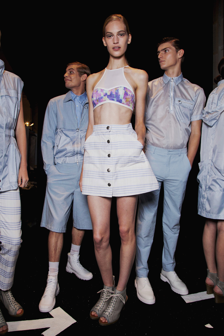 Vanessa Axente backstage Richard Chai Love SS13