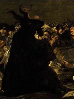  Francisco de Goya - Witches’ Sabbath (detail)(1821-1823)