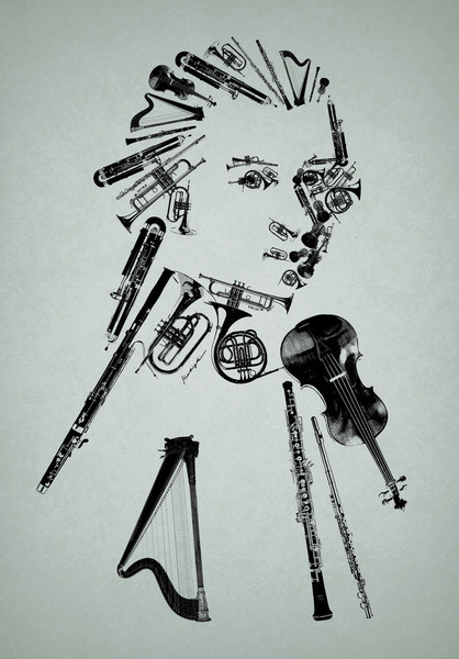 fuckyeahpsychedelics:  “Wolfgang Amadeus Mozart” by Bananabread 