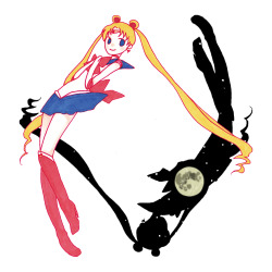 girlsbydaylight:  Sailor MOON by けまだ 