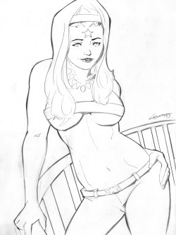 graphicdlaz:  Octobriana 9 x 12 Pencils