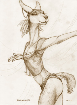 El Bailarín - by ecmajor . Well it&rsquo;s not what i need to be working on, but i just sketched a thing. Or rather, finished a sketch that i&rsquo;d done at some point in the last few weeks. I CONCENTRATED FOR HALF AN HOUR STRAIGHT in order to scribble