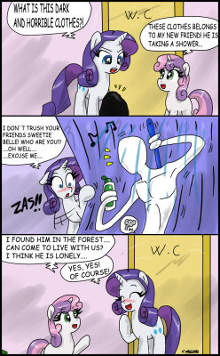 epicbroniestime:  Rarity vs slenderman by