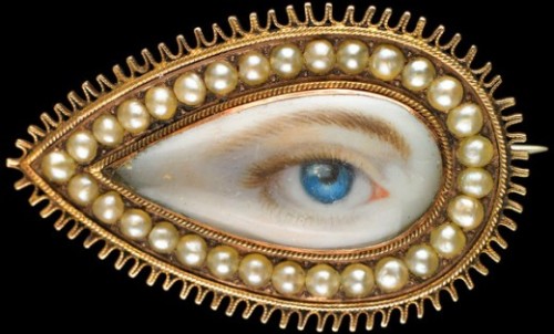 “Eye miniatures came into fashion at the end of the 18th century. In France, where eye miniature see