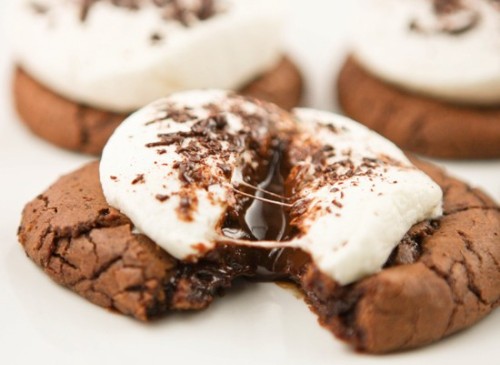 chocolatefoood:  id-rather-have-food:  Hot Cocoa Cookies  marshmallow request