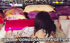 wooyoung:  sleeping!b1a4 | the kids waking them up later 