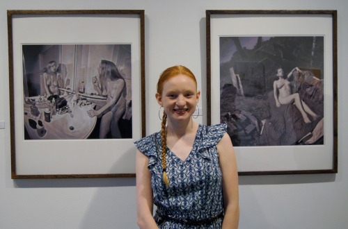 From last night&rsquo;s art opening!  My first!  Photo by peacejuice.Pinhole photography by Dan McCo