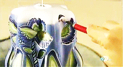 otaku-stuffed-muffin:  How it’s made - decorative candles (x)  Its gifs now  