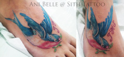 From our apprentice, Ani
wolf-killer:
“ bird foot tattoo,
@ Sith tattoo, by Ani Belle
”