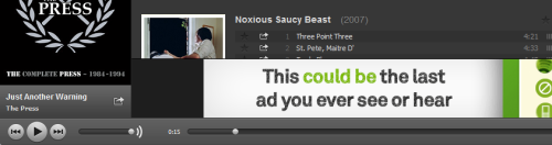 a-giant-bug:  I think Spotify just threatened to kill me 