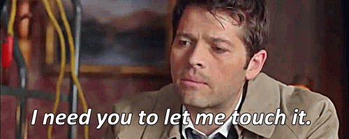 cas-is-deans-huggy-bear:  wings-of-vengeance:  Touch it.  Touch it?