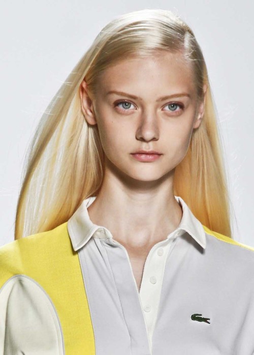 somethingvain: lacoste s/s 2013 rtw, nastya kusakina on the runway at nyfw