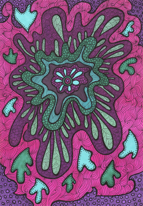 fuckyeahpsychedelics:  “Psychedelic Splat” by Lorrie Whittington