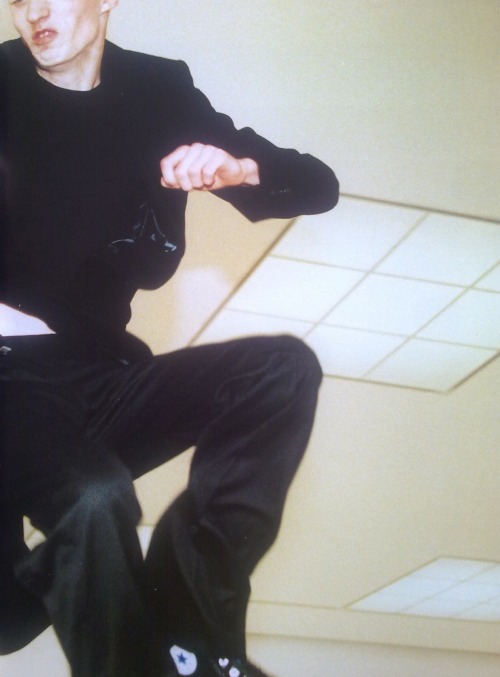 rafsimonsredux: Tim. Photographed by Ronald Stoops. Hair: Didier Brys. Make-up: Inge Grognard. Antwerp, 1997. Taken by me from Raf Simons Redux. 