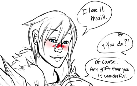 ~A rose for hawke~  a marian/merrill tiny comic that took tOO LONG TO MAKE lololol             wow this is just really sappy GOMEN. ;-;