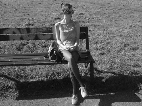 alexandraoffie: me black and white