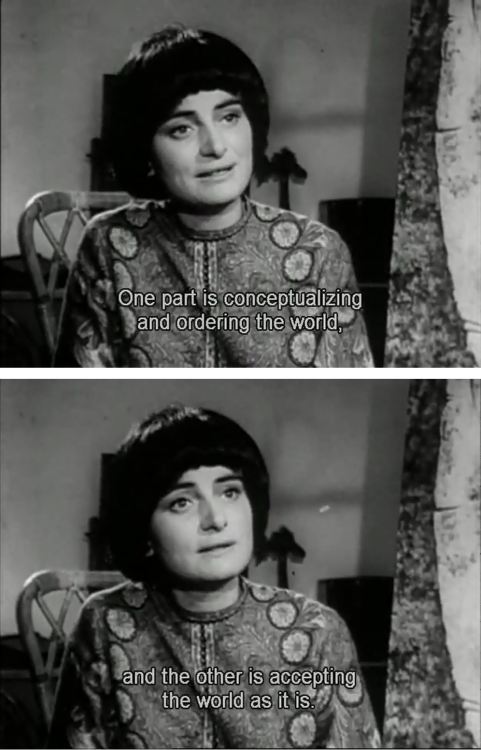 frumpiest:  descroissants:  interview. agnés varda, c.1960’s  Varda’s wiki page, so you can peep are her really cool hair. 