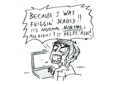 raintalker:  So basically…this isn’t even exaggerated. I was talking out loud, screaming, squealing, laughing and talking to those darn things for two hours. In the end I enjoyed it way too much. My brother did as well. (I’m still not through it