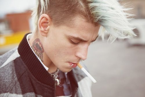 leatherfactory: I’ve smoked too many cigarettes today I’m not happy when I act this way.