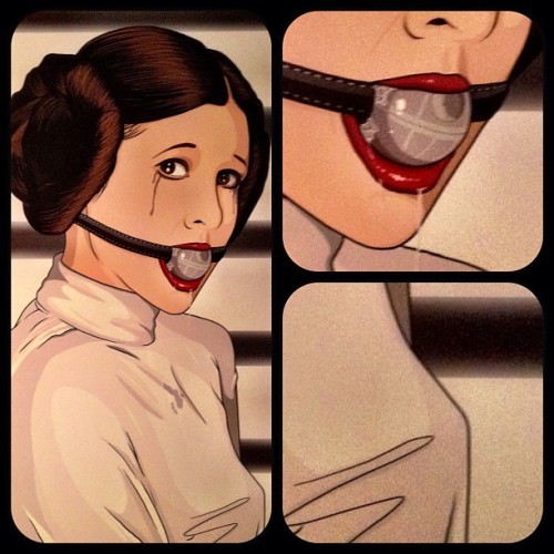 fifth-knuckle: starwarsgonewild: Princess Leia mouth strap by aroundtheben (via Statigram &nd