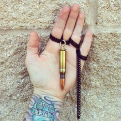 Check out this amazing 308 Winchester bullet necklace I received from Zach Osif. Head over and get one for yourself. www.etsy.com/Osiflandia (Taken with Instagram)