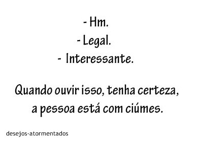 Só nos dois.