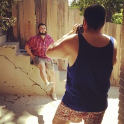 rigorigorigo:  ultragraphique:  On location in Ibiza for BBV. @rigorigorigo @queerpunkdisco  (Taken with Instagram)  BBV photo shoot fun!