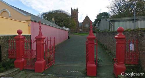 Gateway to Peel Cathedral, Peel, Isle of Man