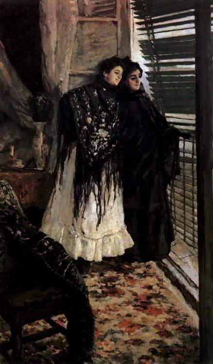 Konstantin Korovin - On the Balcony, Spanish Women Leonora and Ampara,1897