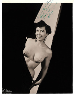     Mitzi Doré Vintage 50’S-Era Promo Photo Personalized: “To Hirsh Cohen —