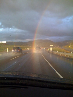 reactivating:  end of rainbow captured on the street 