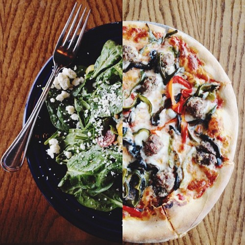 ♫ pizza ♫ (Taken with Instagram at Pi Bar)