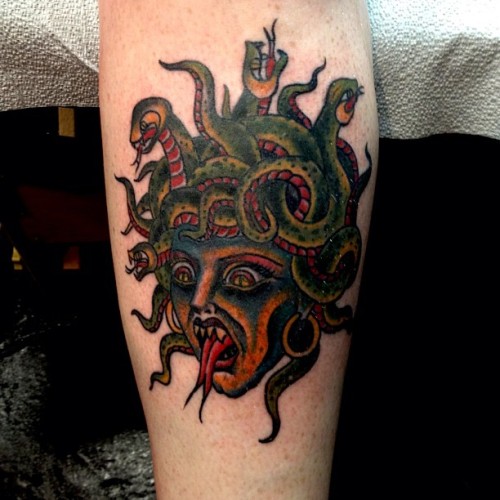 art-and-fury:illustratedgentleman:Margot’s medusa (Taken with Instagram)Matt Houston - Gastown Tatto