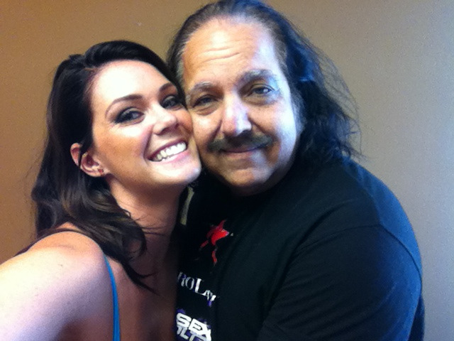 alisontyler:  Hangin out with Mr. Ron Jeremy on set.