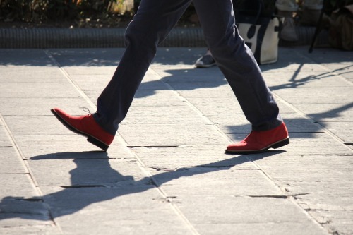 Red Suede Desert Boots…