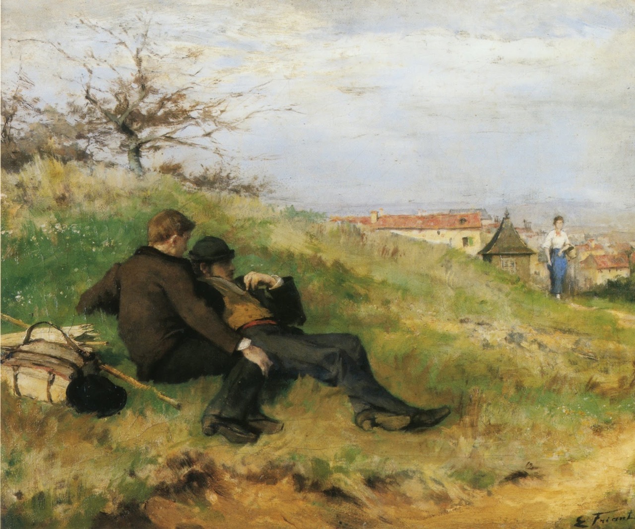 Emile Friant    Le Repos des artistes, 1880