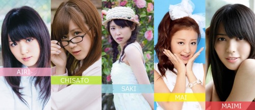 mmkmmkmmkmmk:  矢島舞美(Maimi Yajima),中島早貴(Saki Nakajima),鈴木愛理(Airi Suzuki),岡井千聖(Chisato Okai),萩原舞(Mai H