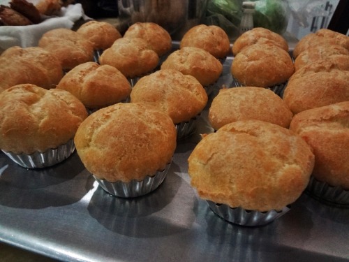 Homemade cream puffs