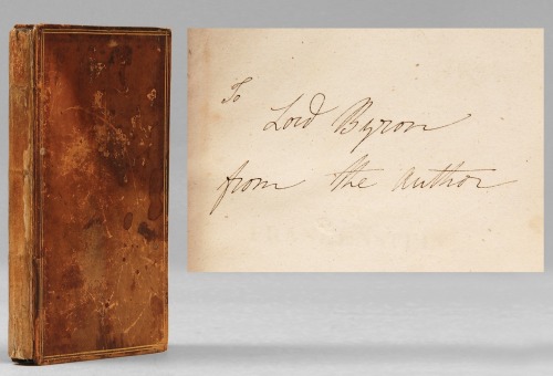 exilebibliophile:Nice!bookorithms:A piece of literary history - a first edition of Frankenstein, giv