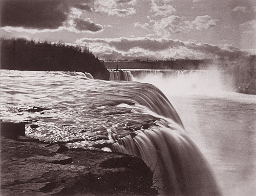 Charles Bierstadt (American, born Germany; 1819–1903)Niagara Falls, from the American Side Albumen p