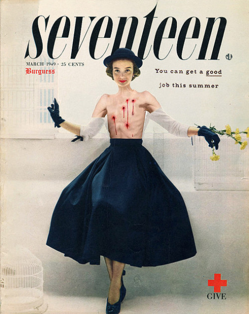 oxane:  Seventeen Nº 5 / 17 by Carmen Burguess Carmen Burguess “Seventeen” modified covers / First printed edition. A full colour book of the entire serie (17 collages + prologue by Javier Calvo and Mariana Enríquez) by argentinian publisher “Cordillera