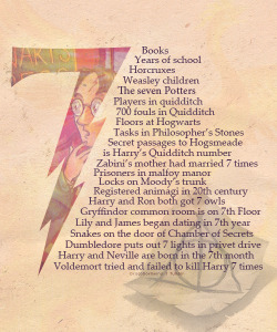 dracodormeins:  Harry Potter and the number 7 