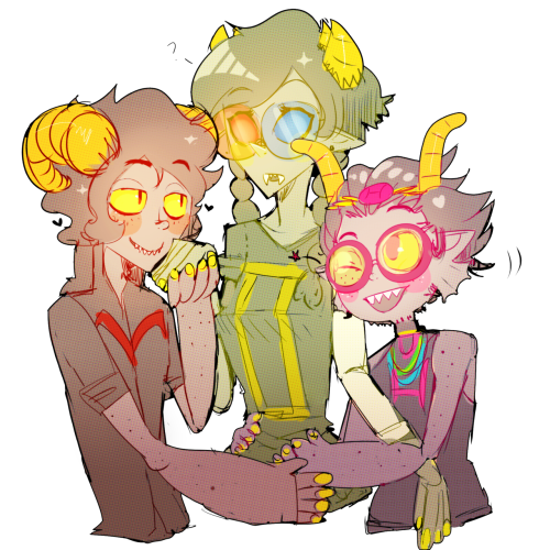 soihylmz: look at these nerds trying to woo the pretty lady  pfffffft nerds  genderbend!aradia look