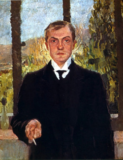 alongtimealone:  Max Beckmann (German, 1884-1950), Self-portrait